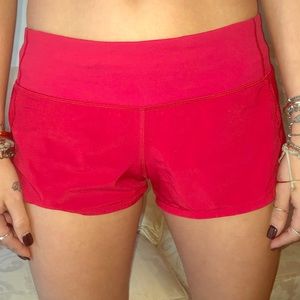 Red Lulu shorts